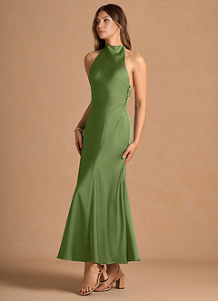 Diantha Olive Green Maxi Dress image4
