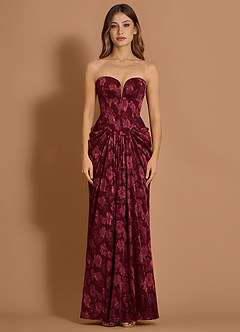 Giselle Vino Vestido largo image6