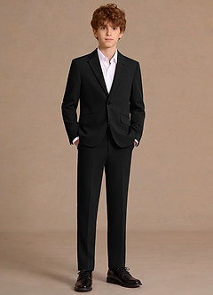 front James Svart Junior 2-delad kostym