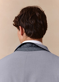 front Savile Gris Costume en laine mélangée
