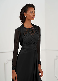 front Azazie Shyann Mesh Wrap
