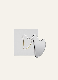 front Stainless Steel Facial Beauty Gua Sha Tool for Depuffing with Gift Box
