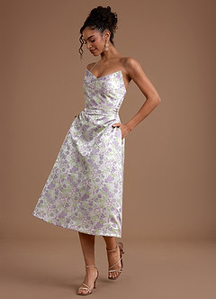Abito Midi Lilla Argentato Scottie image3