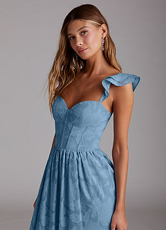 Candice Steel Blue Corset Maxi Dress image4