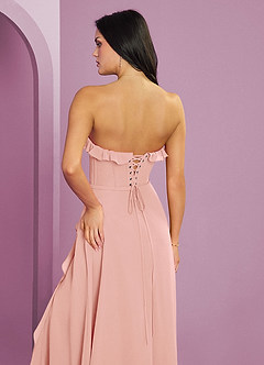 Barbie ♥ Azazie Bridesmaid Dresses Rosette A-Line Sweetheart Neckline Chiffon Dress image7