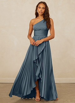 Christian Siriano Bridal for Azazie 1008 Brautjungfernkleider A-Linie One-Shoulder Stretch-Satin Kleid Zwielichtviolett image5