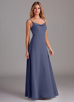 Azazie Daenerys Bridesmaid Dresses Stormy A-Line Cowl Chiffon Dress image5