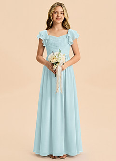 Azazie Anaya Junior Mist A-Line Sweetheart Neckline Chiffon Dress image1