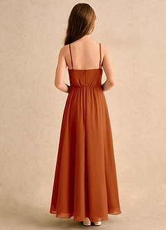 Azazie Twilight Dance Junior Formal Flower Girl Klänningar Klä A-Line i Chiffong Plisserad image2