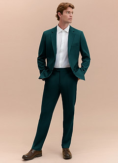 front James Pine Structured Stretch Suit