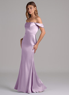 Azazie Miley Final Sale Black Mermaid Off the Shoulder Stretch Satin Convertible Dress image4