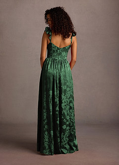 Jianna Hunter Green Flutter Sleeves Maxi Dress image6