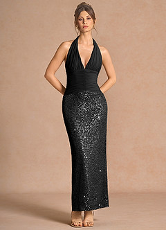 Alessia Silver Black Maxi Dress image4