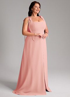 Azazie Debra Bridesmaid Dresses Rosette A-Line with Pockets Chiffon Convertible Dress image12