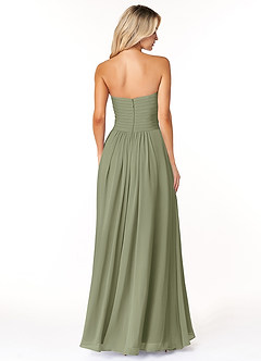 Azazie Yazmin Bridesmaid Dresses Pistachio A-Line Sweetheart Neckline Chiffon Convertible Dress image2
