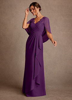 Azazie Santa Clara Abiti per la Madre della Sposa Abito A-Line in Pizzo Uva image4