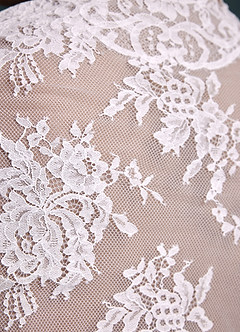 Azazie Tessa Wedding Dresses Diamond White Mermaid Strapless Stretch Satin Dress image8