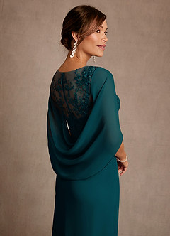 Azazie Forums 신부의 어머니 드레스 A라인 레이스 티 길이 드레스 image5