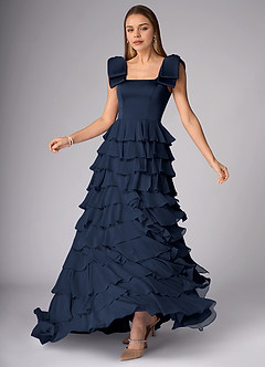 Daina Navy Tiered Gown image2
