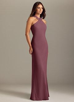 Azazie Doretta Bridesmaid Dresses Sangria Mermaid Pleated Chiffon Dress image3
