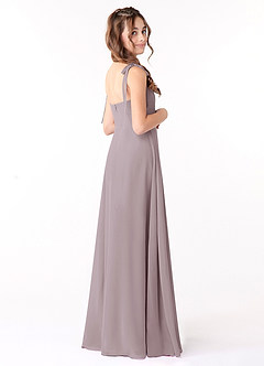 Azazie Rosey Junior Dusk A-Line Sweetheart Neckline Chiffon Dress image2