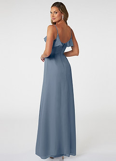 Azazie Natalia Bridesmaid Dresses Twilight A-Line Chiffon Dress image4
