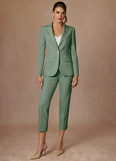 Kennedy Matcha Structured Stretch Blazer