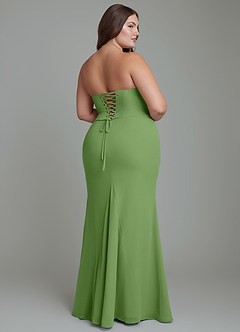Azazie Sorrel Bridesmaid Dresses Basil Mermaid Corset Chiffon Dress image10