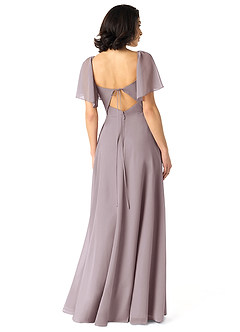 Azazie Chloe Bridesmaid Dresses Dusk A-Line Sweetheart Neckline Chiffon Dress image2