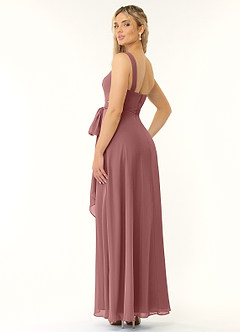 Azazie Alva Final Sale Lilac A-Line Pleated Chiffon Dress image4