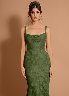 Aubrey Maxi Klänning Oliv image5