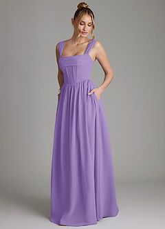 Azazie Caterina Bridesmaid Dresses Tahiti A-Line Corset Chiffon Dress image5