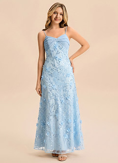 front Azazie Ivy Junior Formal Dress