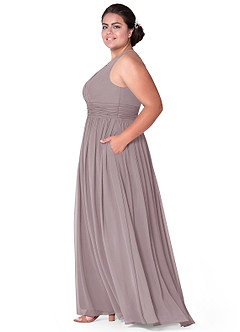 Azazie Natasha Bridesmaid Dresses A-Line Pleated Chiffon Floor-Length Dress image12