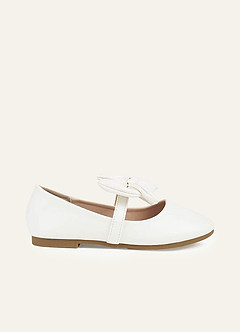 front Bow Strap Girl's Flat Shoes