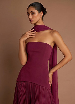 Vestido Merlot Largo Marnie image5