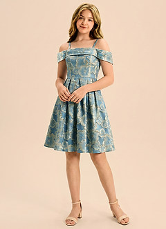 front Azazie Bonnie Junior Formal Dress
