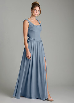 Azazie Novi Bridesmaid Dresses Twilight A-Line Pleated Chiffon Dress image2