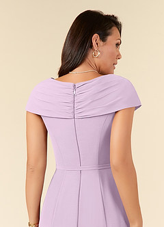 Azazie Bailora Mother of the Bride Dresses Frosted Lilac Mermaid Ruched Chiffon Dress image5