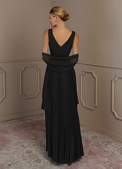 Azazie Kris Mother of the Bride Dresses A-Line Sequins Chiffon Floor-Length Dress image2