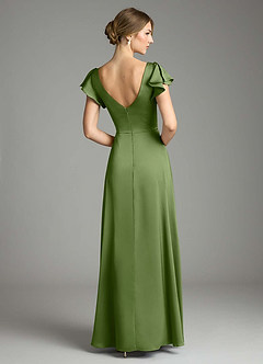 Azazie Omari Bridesmaid Dresses Juniper A-Line Stretch Satin Dress image2