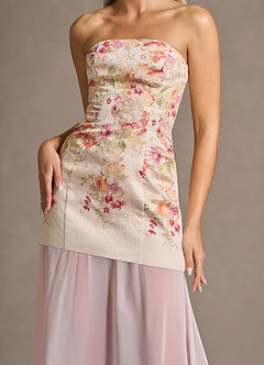 Undra Antique Floral And Pink Maxi Dress image6