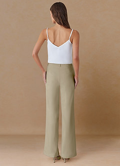 front Marina Donc Pantalon droit en tissu raffiné