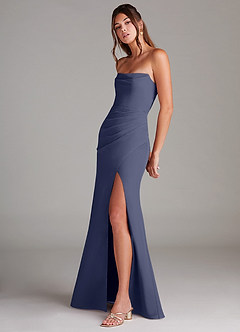 Azazie Leonis Bridesmaid Dresses Stormy Sheath Strapless Chiffon Convertible Dress image3