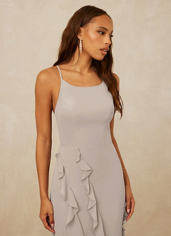 Christian Siriano Bridal for Azazie 1006 Bridesmaid Dresses Frost Mermaid Ruched Chiffon Dress image6