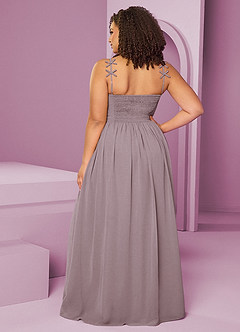 Barbie ♥ Azazie Bridesmaid Dresses Dusk A-Line Pleated Chiffon Dress image15