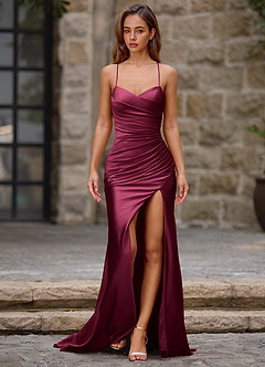 Lustre Ankara Red Satin Prom Dress image6