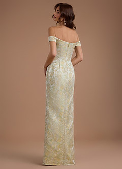 Robe Longue Crème Au Beurre Florale Janet image2