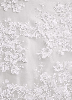 Azazie Skylar Wedding Dresses Diamond White A-Line Sweetheart Neckline Lace Dress image8