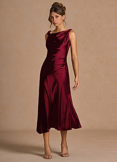 Adriana Merlot Midi Dress image4